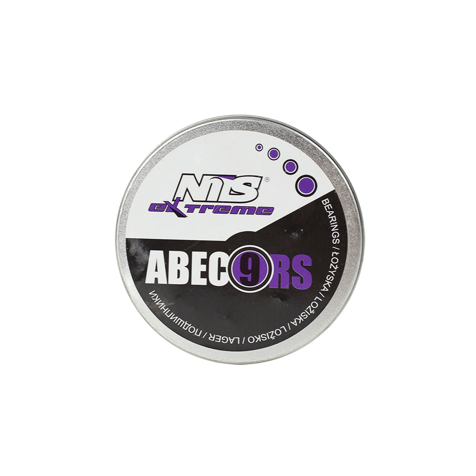 ABEC-9 RS PURPURFARBIG CARBON LAGER (8 STK.) METALLDOSE NILS EXTREME