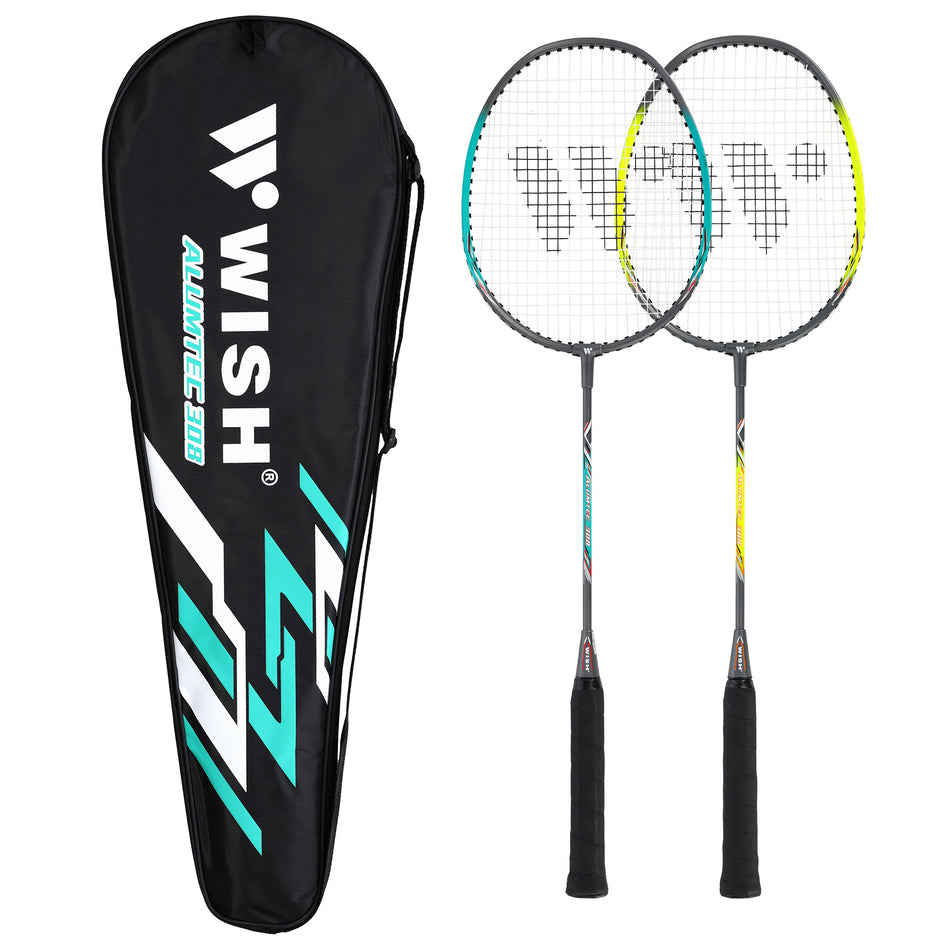 ALUMTEC 308K ROT/BLAU SET MIT BADMINTONSCHLÄGERN WISH
