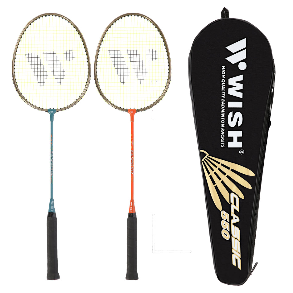 ALUMTEC 550K SET MIT BADMINTONSCHLÄGERN WISH
