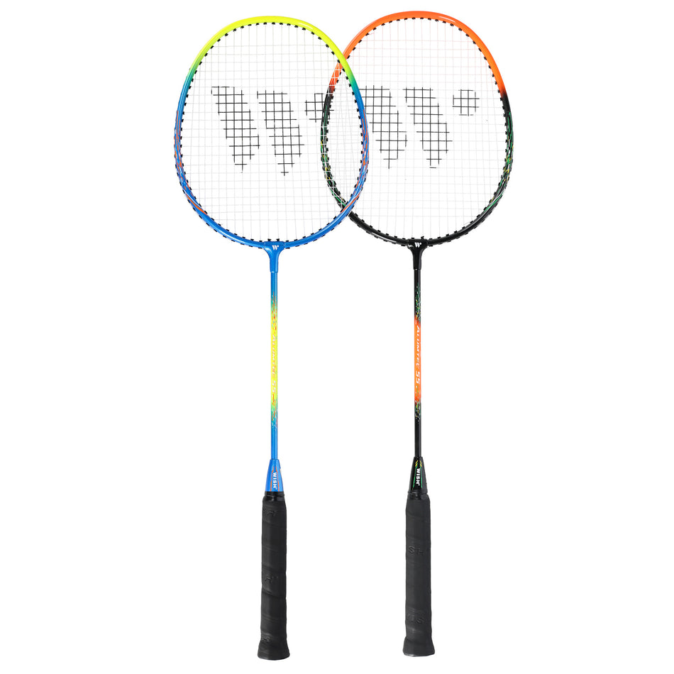 ALUMTEC 55K SET MIT BADMINTONSCHLÄGERN + FEDERBÄLLEN 3 ST. WISH
