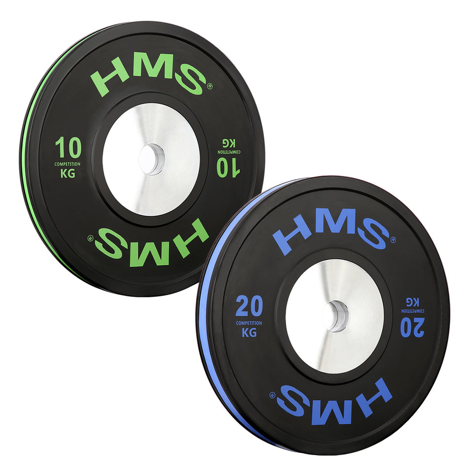 BTBR10 BUMPER OLYMPISCHE GEWICHTSSCHEIBE 10 KG HMS