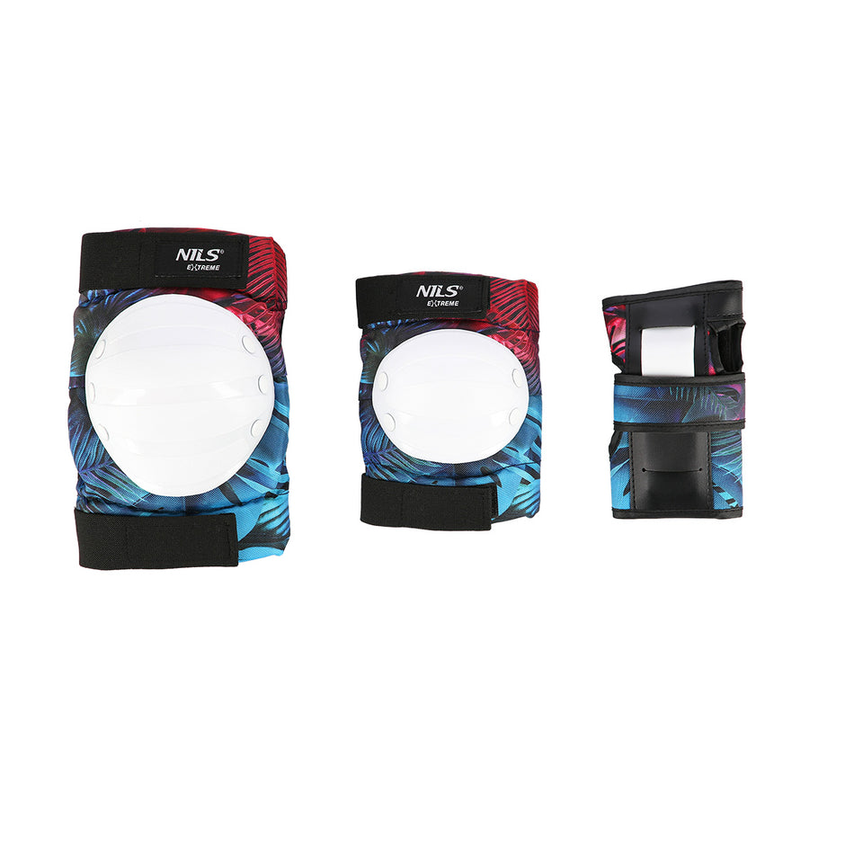 H734 WEIß GRÖßE S SET MIT SCHÜTZERN NILS EXTREME