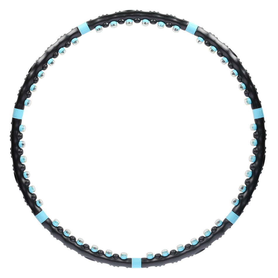 HHP006 BLACK-BLUE HULA HOOP MASAGE-REIFEN MIT MAGNETEN 98 CM HMS