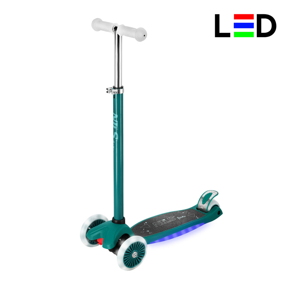HLB1310 LED KINDER-SCOOTER GRÜN NILS FUN