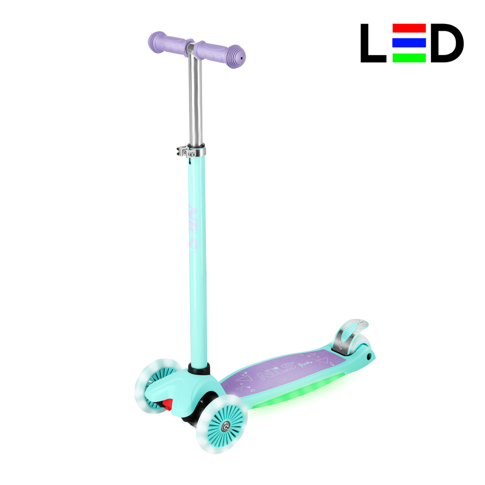 HLB1310 LED KINDER-SCOOTER LILA NILS FUN