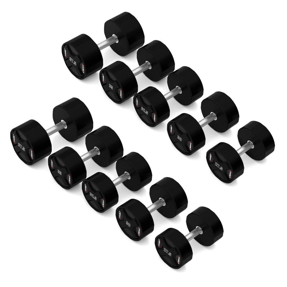 HPC-Satz Polyurethan-Hanteln 2 x 27,5 - 37,5 kg CPU - 325 KG HMS