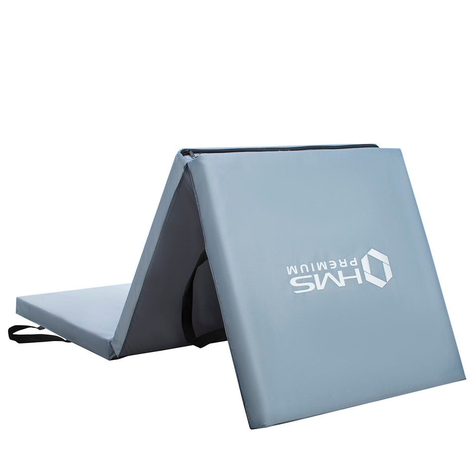 MGS02 GYMNASTIKMATRATZE KLAPPBAR 1800x600MM GRAU HMS PREMIUM