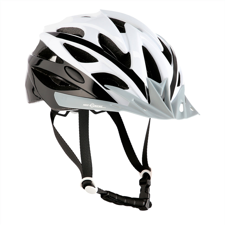 MTW210 WEIß-SCHWARZ GRÖßE M (54-63 CM) HELM NILS EXTREME