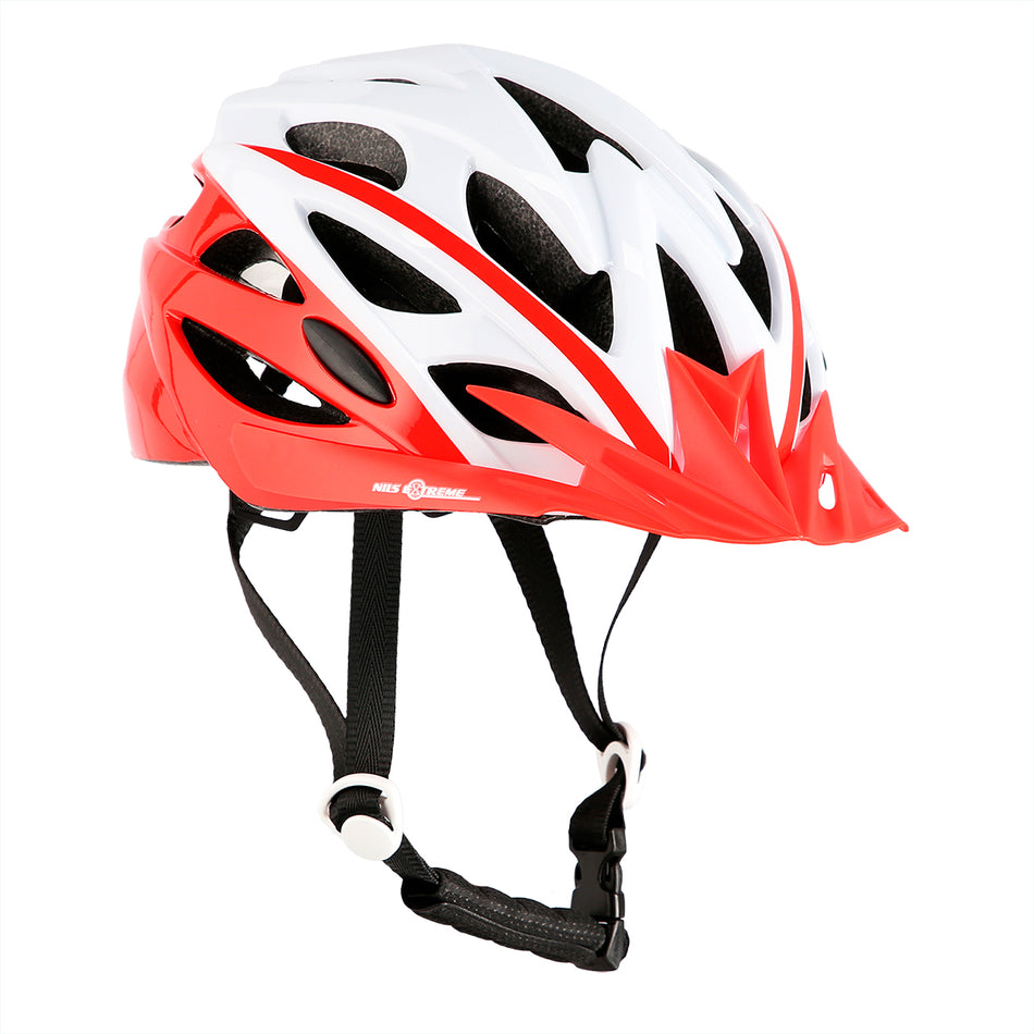 MTW210 WEIß-ROT GRÖßE M (53-58 CM) HELM NILS EXTREME