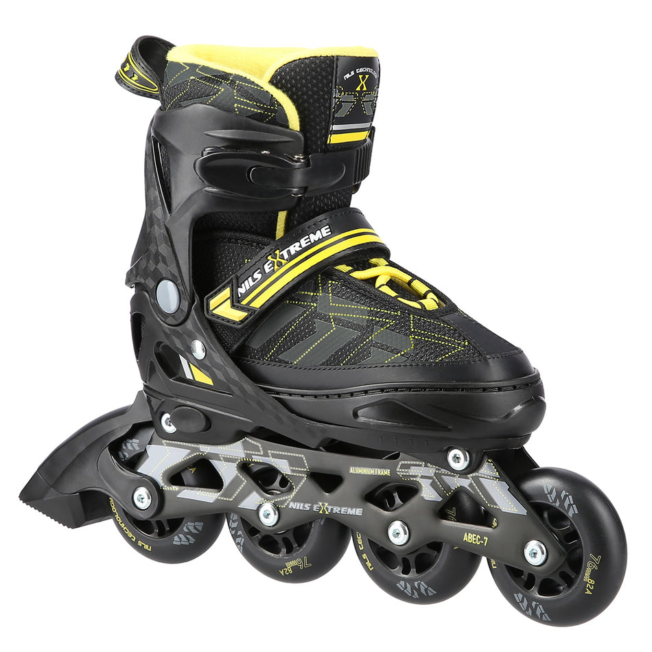 NA11002 SCHWARZ/GELB GRÖßE S (31-34) INLINER NILS EXTREME