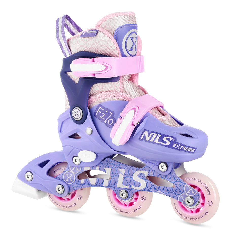 NA13102 INLINE-SKATES FILO LILA GR. XS (26–29) NILS EXTREME