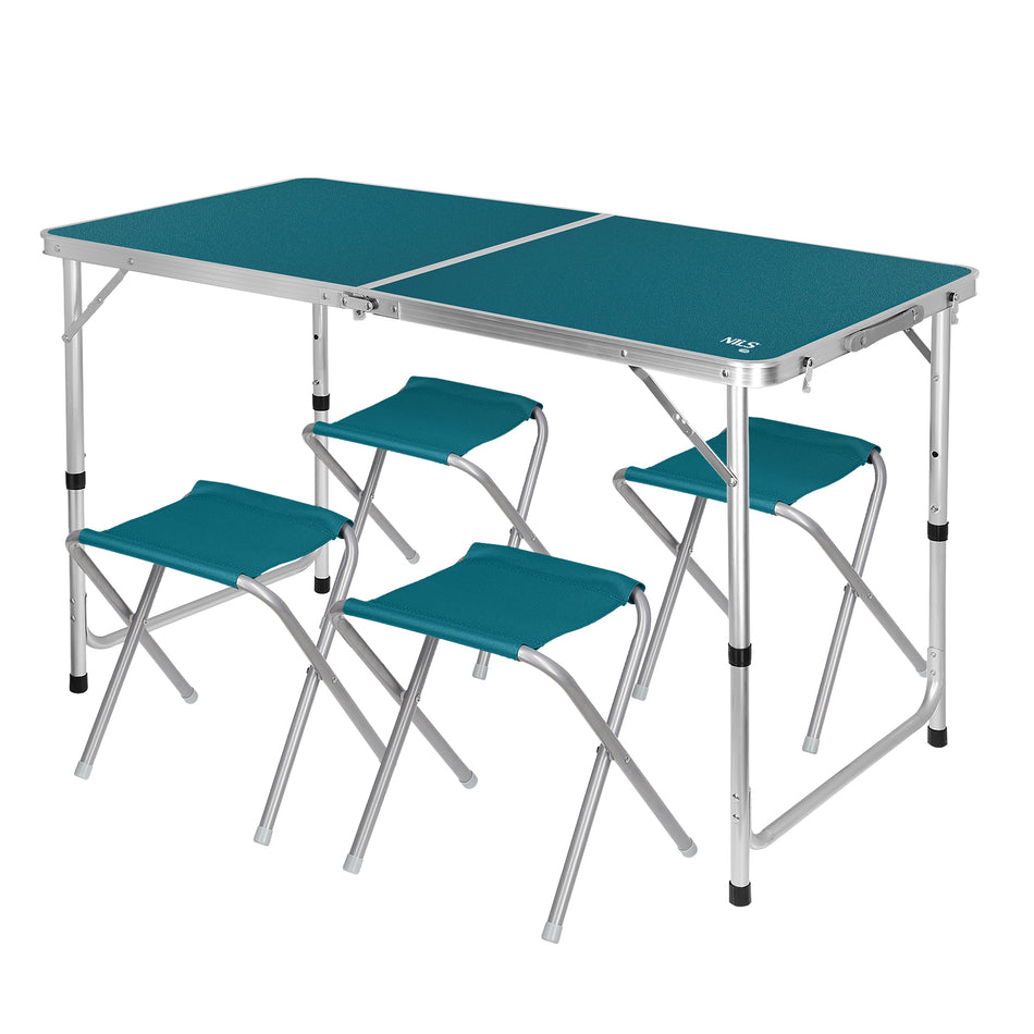 NC1633 TISCH UND STÜHLE SET BLAU NILS CAMP