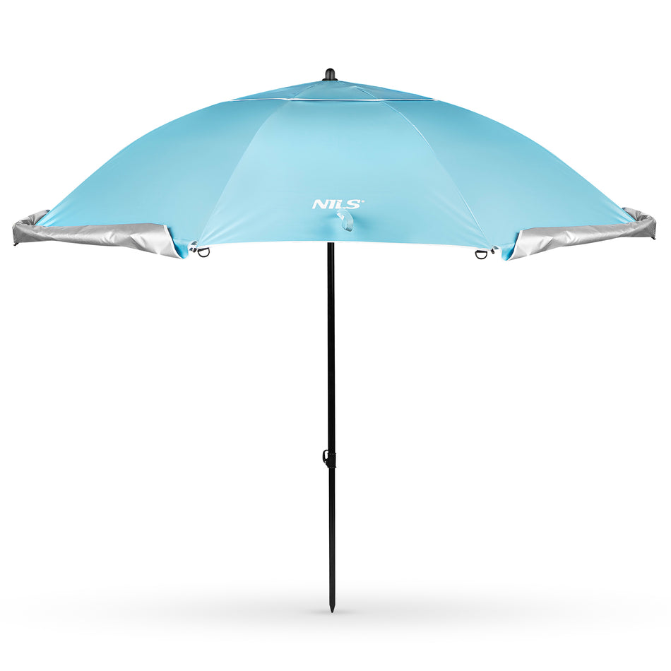 NC17114 SONNENSCHIRM/STRANDschirm 2IN1 XXL 240 CM BLAU NILS