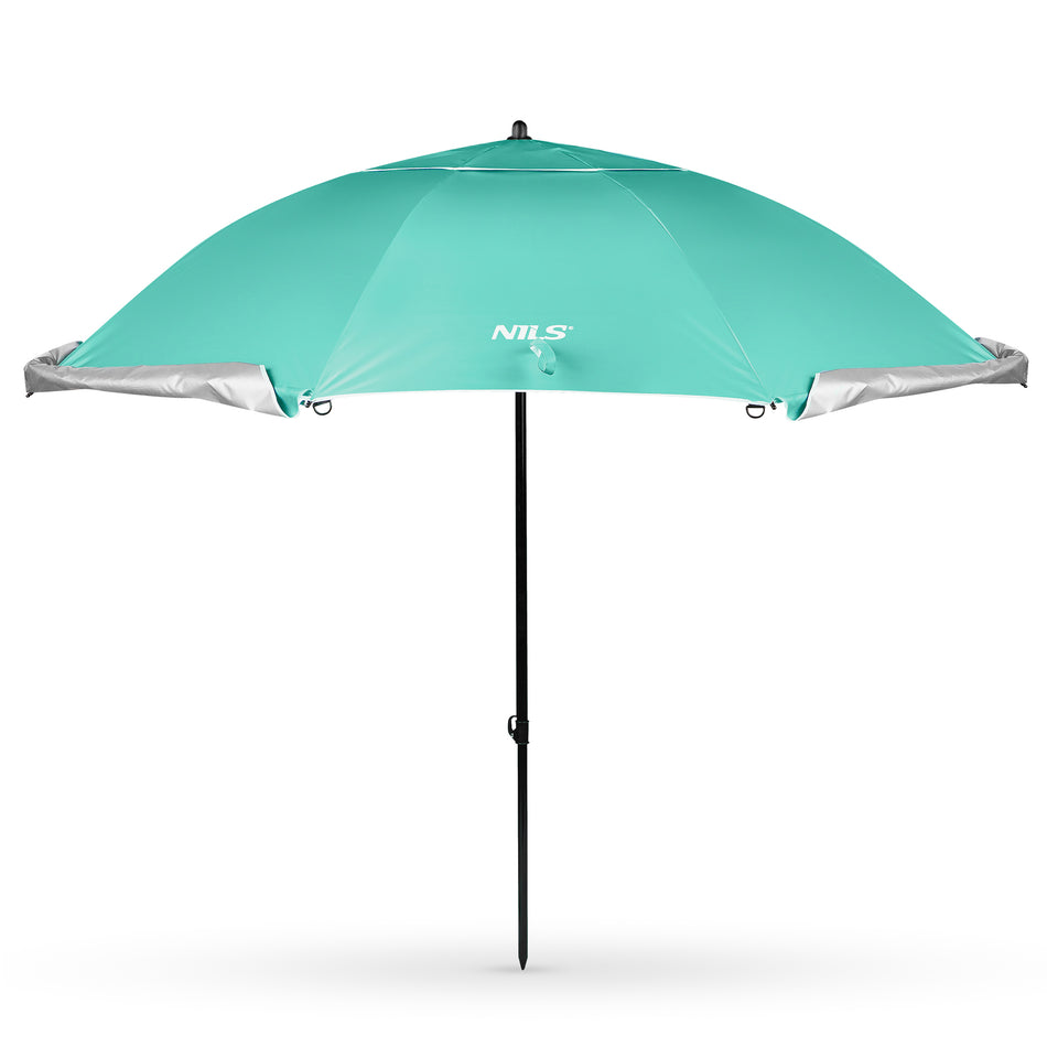NC17114 SONNENSCHIRM/STRANDschirm 2IN1 XXL 240 CM GRÜN NILS