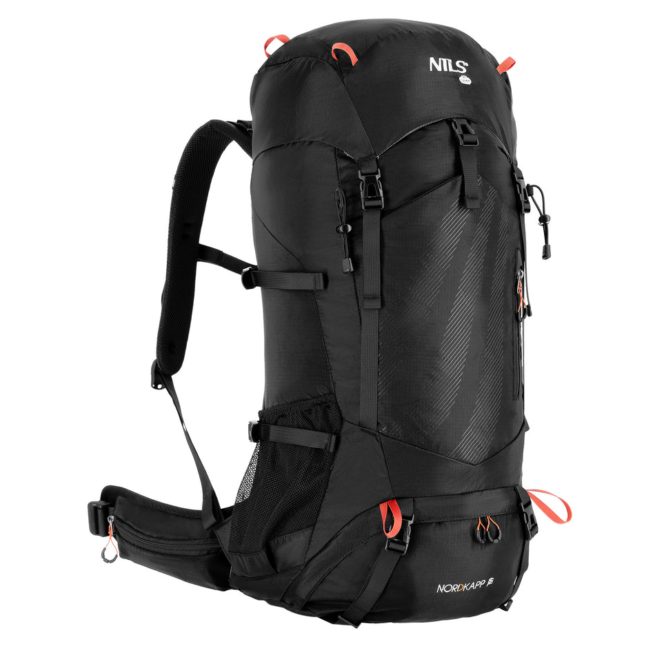 NC1992 TREKKINGRUCKSACK SCHWARZ NORDKAPP 65L NILS CAMP