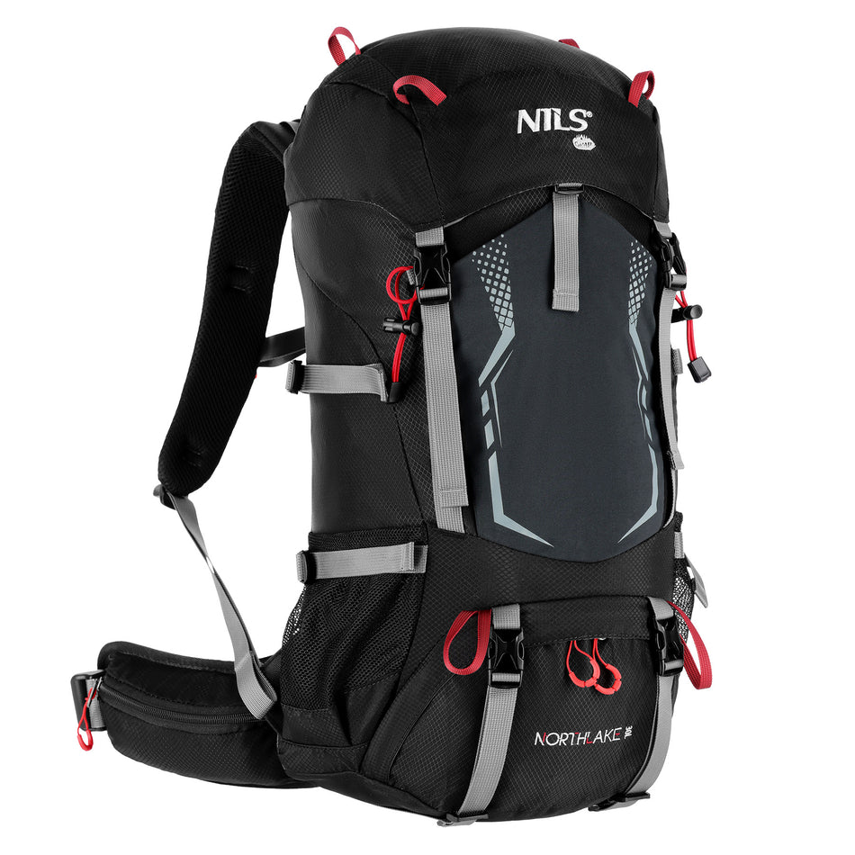 NC1993 TREKKINGRUCKSACK SCHWARZ NORTHLAKE 30L+10 NILS CAMP