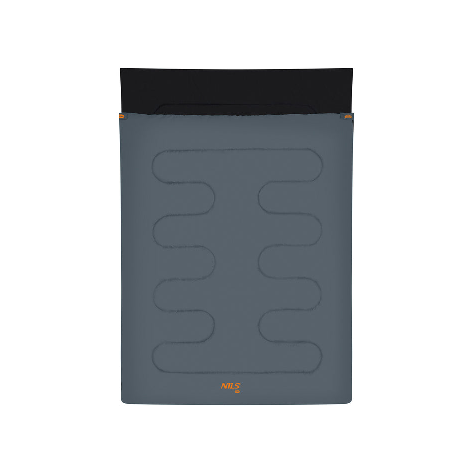 NC2001 ANTHRAZIT-ORANGE DOPPEL-SCHLAFSACK NILS CAMP