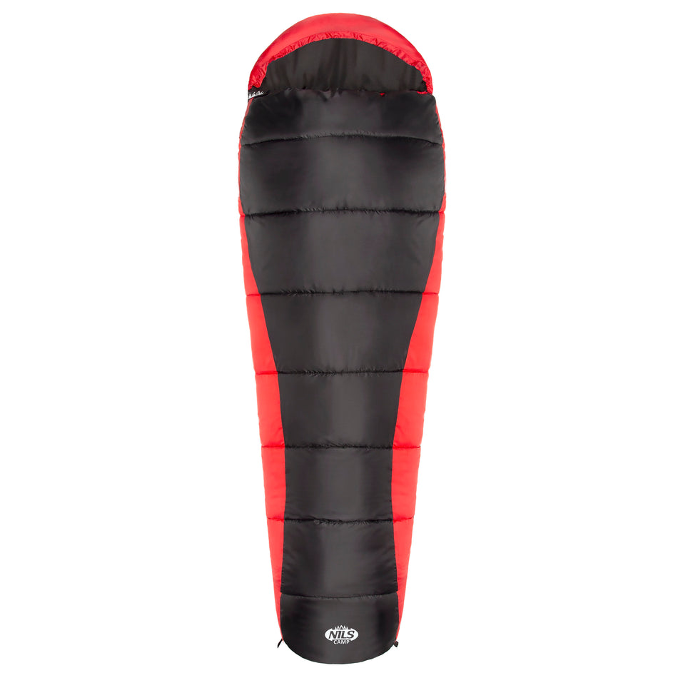 NC2012 SCHLAFSACK SCHWARZ-ROT NILS CAMP