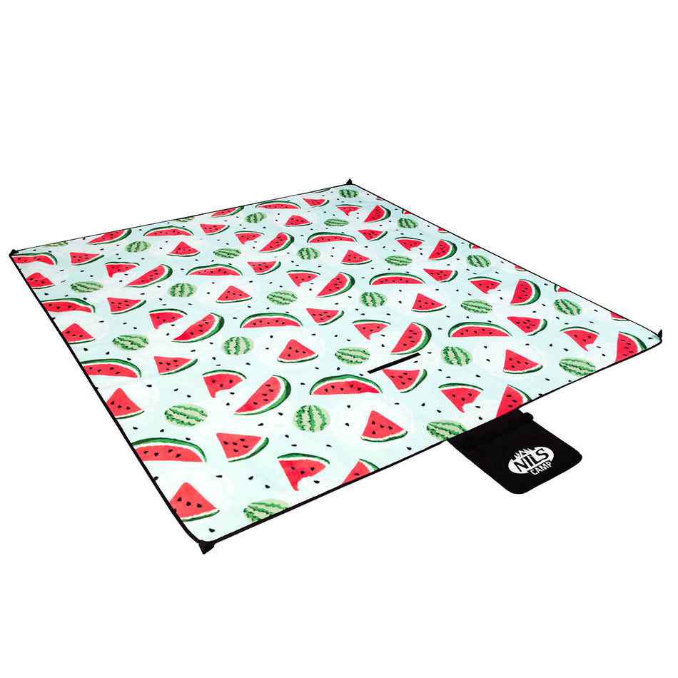NC2312 WASSERMELONEN PICKNICKDECKE 220×200cm PE + ALU NILS CAMP