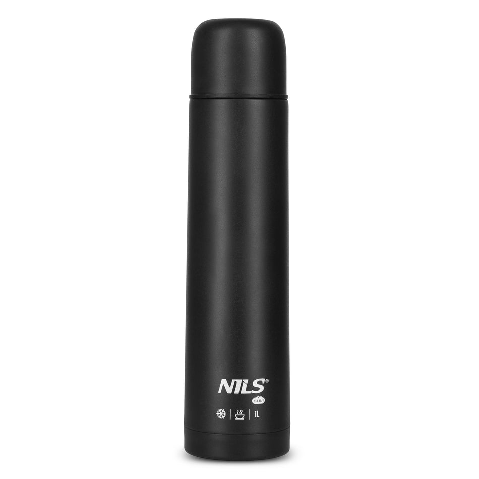 NC3804 TOURISTISCHE THERMOSKANNE 1000 ML SCHWARZ NILS CAMP