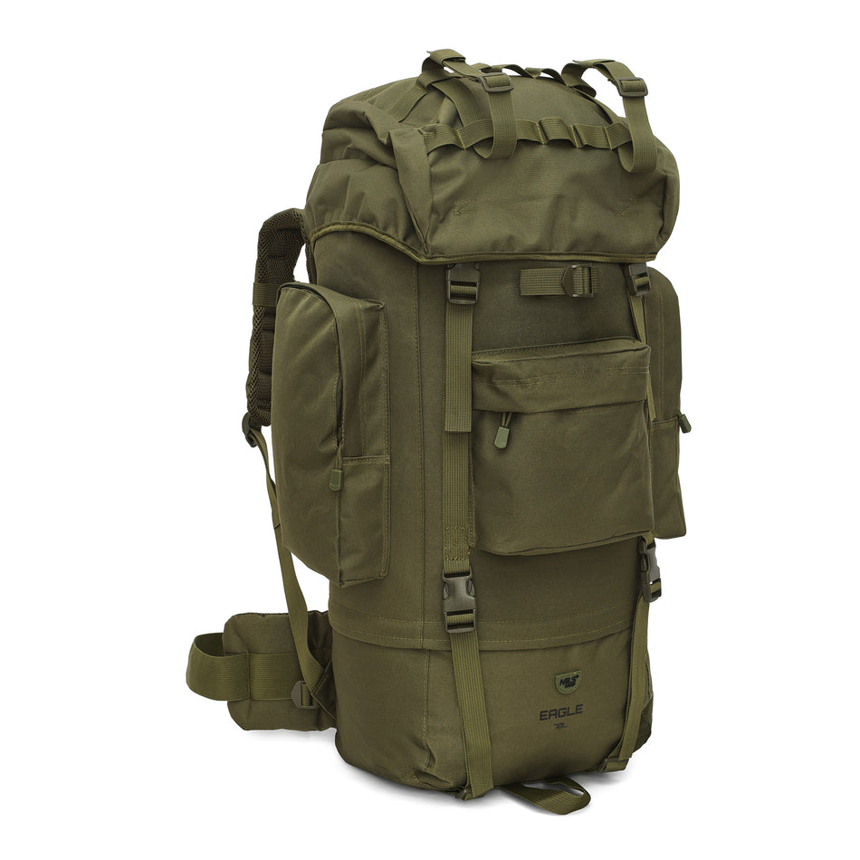 NC3901 TAKTISCHER RUCKSACK EAGLE GRÜN 70L NILS CAMP