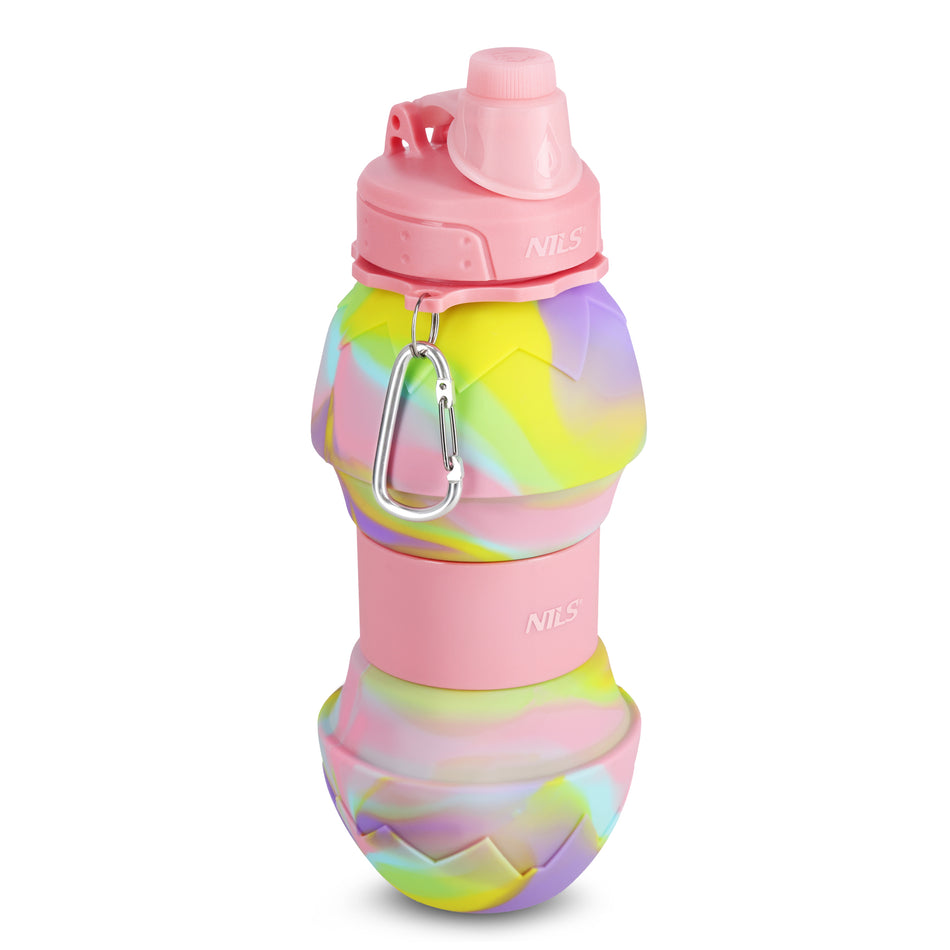 NC4102 SILIKON-TRINKFLASCHE, ZUSAMMENKLAPPBAR, 700 ML, ROSA, NILS
