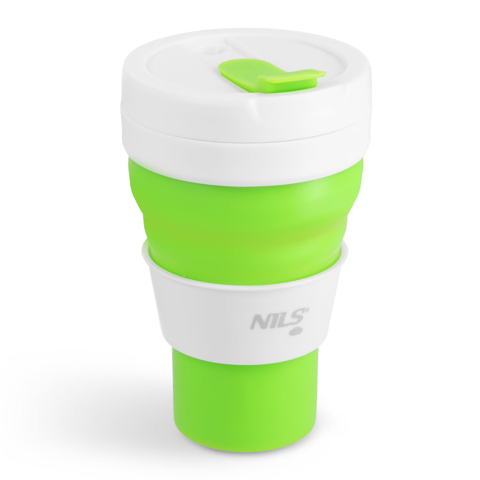 NC4103 SILIKON-FALTBECHER 600 ML HELLGRÜN NILS CAMP