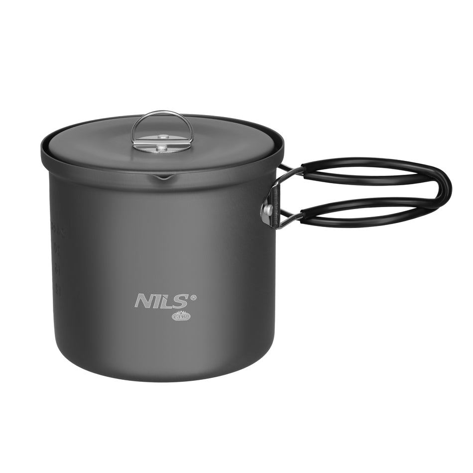 NC4202 Aluminium-Touring-Topf mit Deckel, 1000 ml, NILS CAMP
