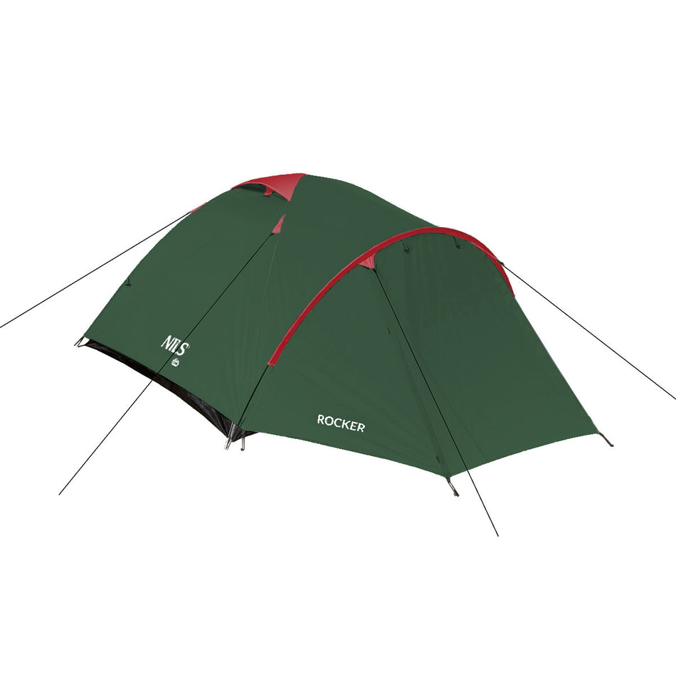NC6013 GRÜN-ROT CAMPINGZELT ROCKER NILS CAMP