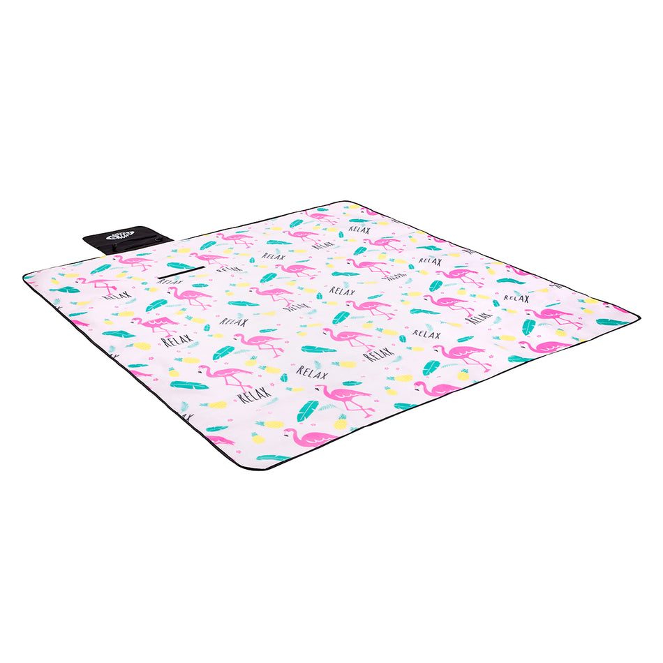 NC8009 FLAMINGOS PICKNICKDECKE 200x200 PE ALU NILS CAMP