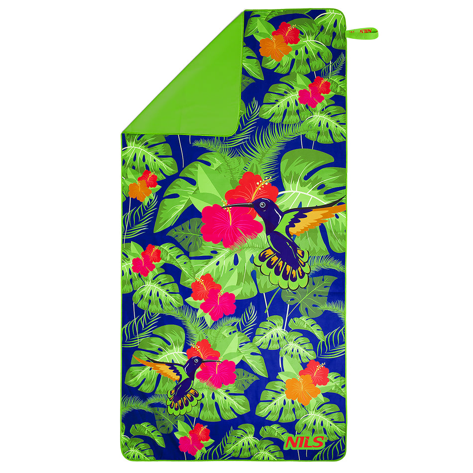 NCR14 BLUMEN MIKROFASERHANDTUCH 160X80 cm NILS CAMP