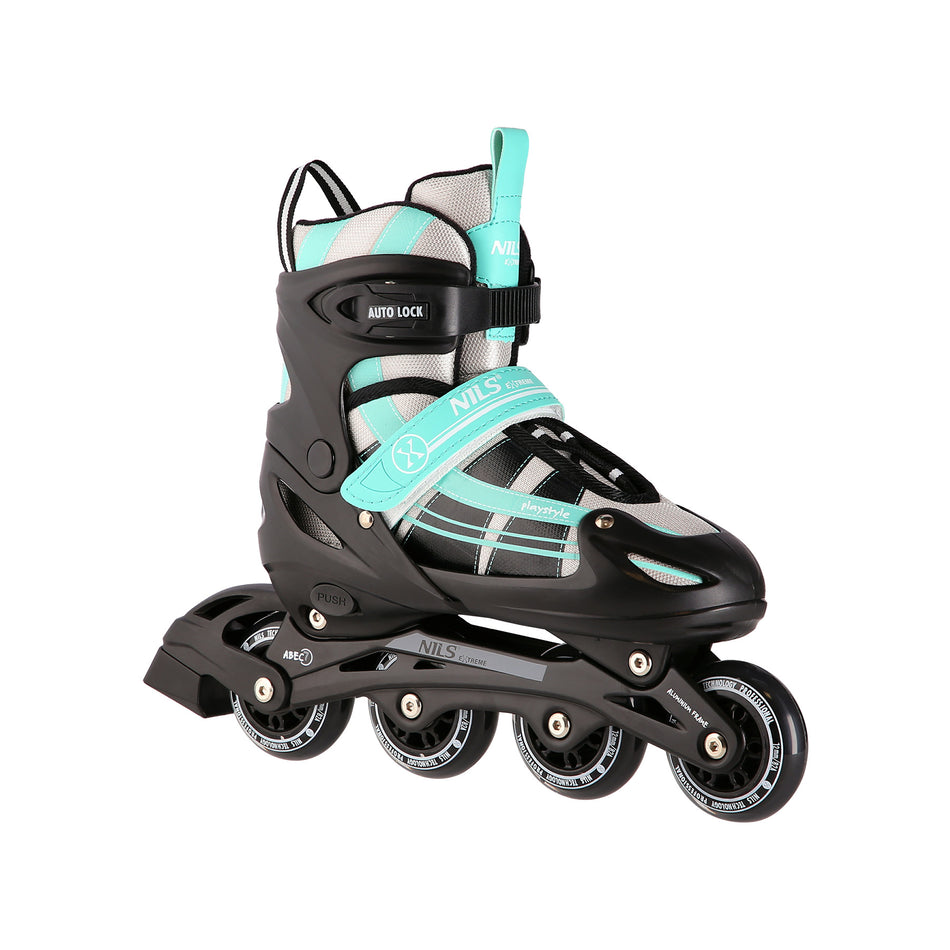 NH18366A 2-IN-1 BLAU-GRÜN GRÖßE L(39-42) INLINER MIT DER AUSTAUSCHBAREN HOCKEY-KUFE NILS EXTREME