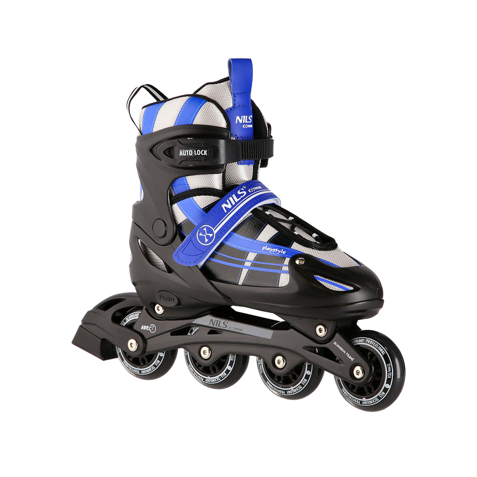 NH18366A 2-IN-1 DUNKELBLAU GRÖßE S(31-34) INLINER MIT DER AUSTAUSCHBAREN HOCKEY-KUFE NILS EXTREME