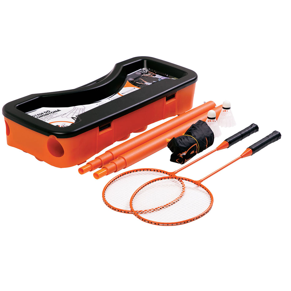 ZSB1 BADMINTON-SET 2 SCHLÄGER + NETZ NILS