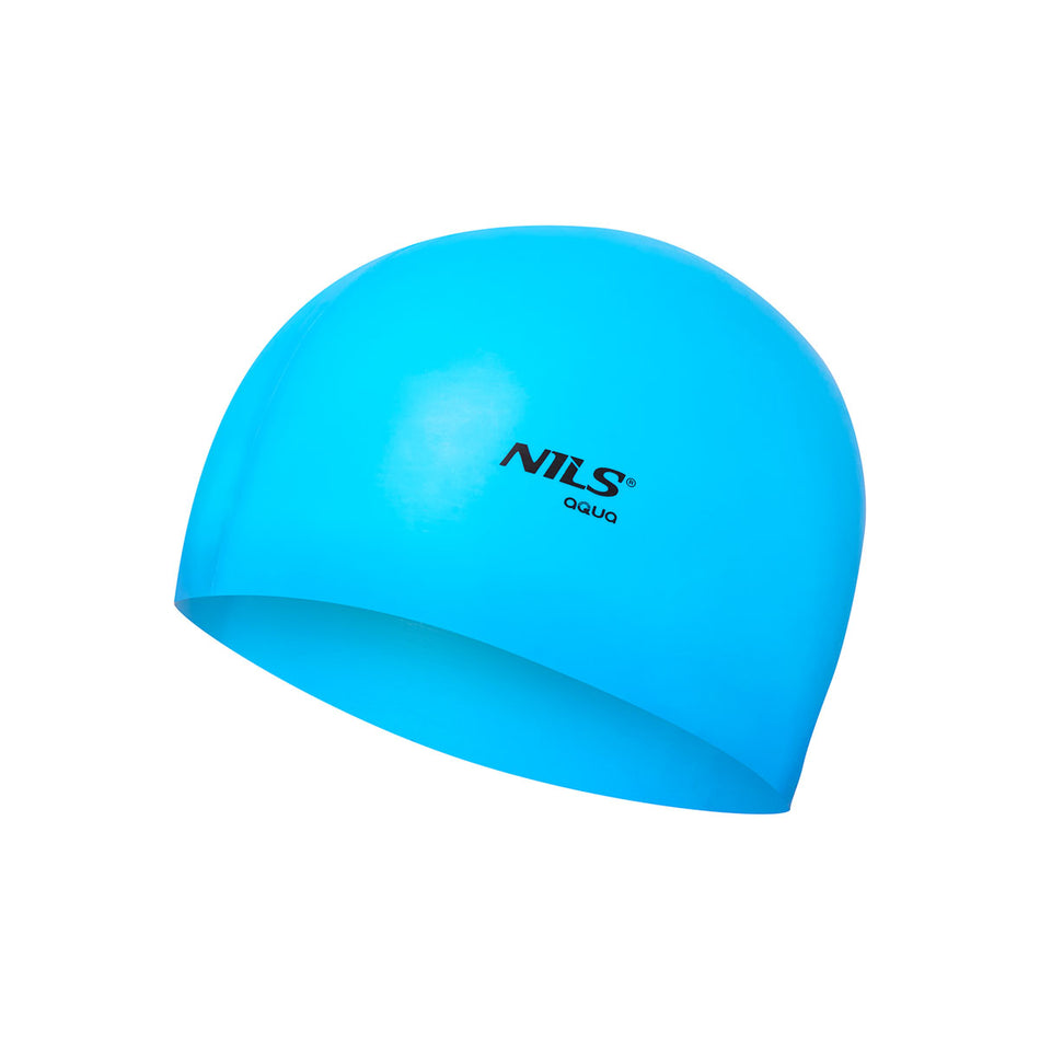 NQC EINFARBIG BL02 BLAU BADEKAPPE SILIKON NILS AQUA