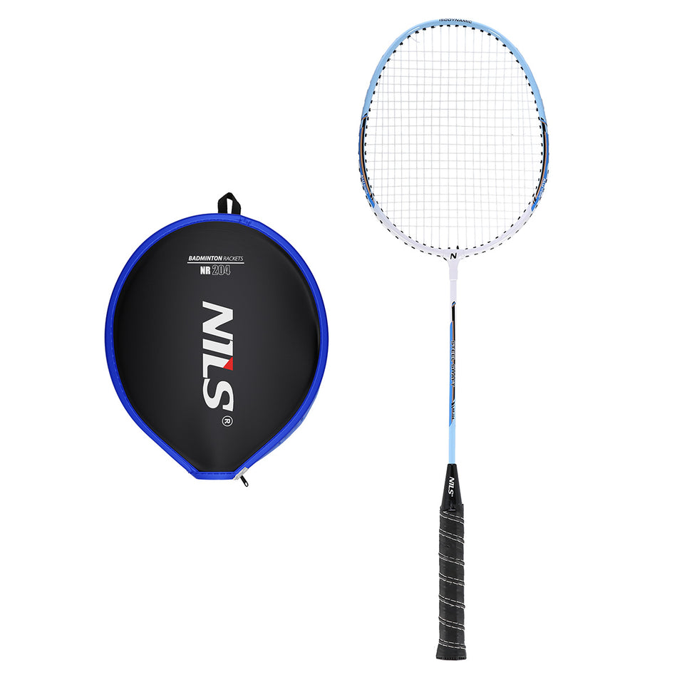 NR204 ALUMINIUM ISOMETRISCH / BADMINTONSCHLÄGER + SCHUTZHÜLLE NILS