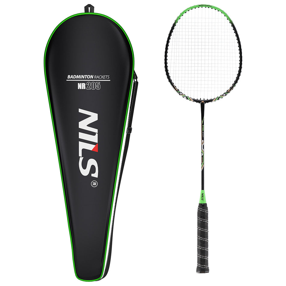 NR205 ALUMINIUM ISOMETRISCH BADMINTONSCHLÄGER + SCHUTZHÜLLE NILS
