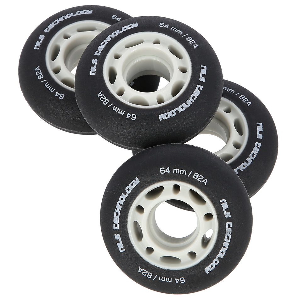 PU 64x24 82A SCHWARZ MATT ROLLEN (4 St.) NILS EXTREME