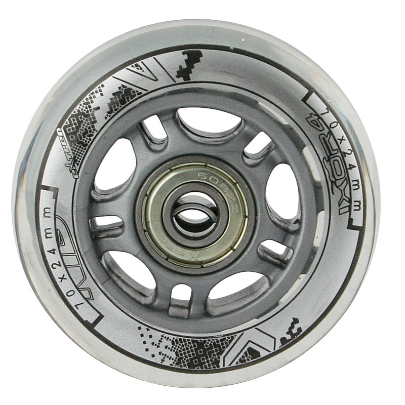 PU 70x24 82A TRANSPARENT (4 Stk.) + ABEC-7 (8 Stk.) SET NILS EXTREME