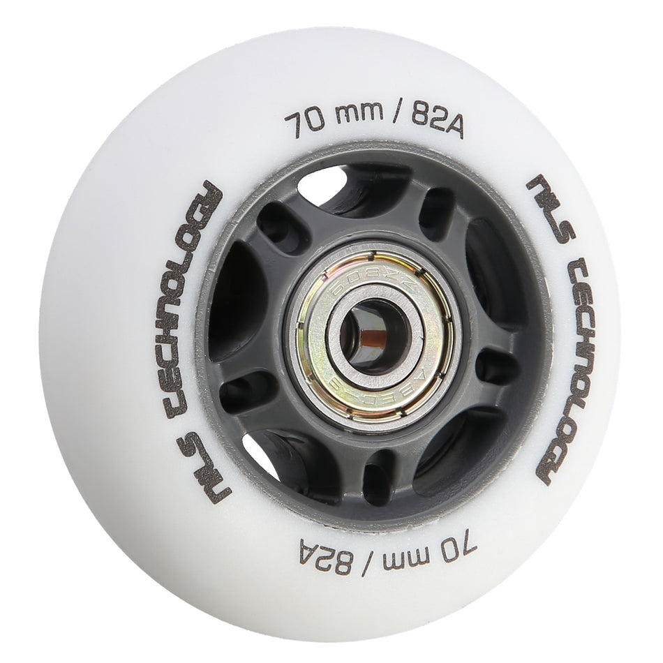 PU 70x24 82A WEIß MATT (4 St.) + ABEC-9 (8 St.) SET NILS EXTREME