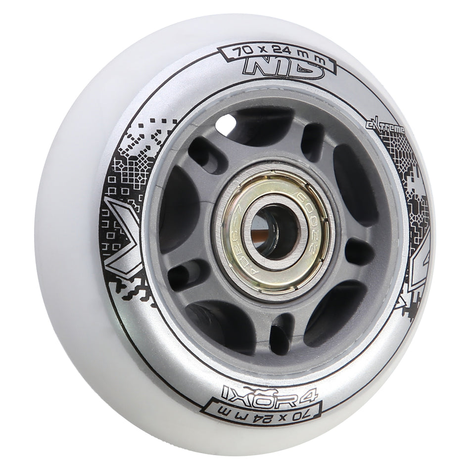 PU 70x24 82A WEIß N (4 St.) + ABEC-7 (8 St.) SET NILS EXTREME