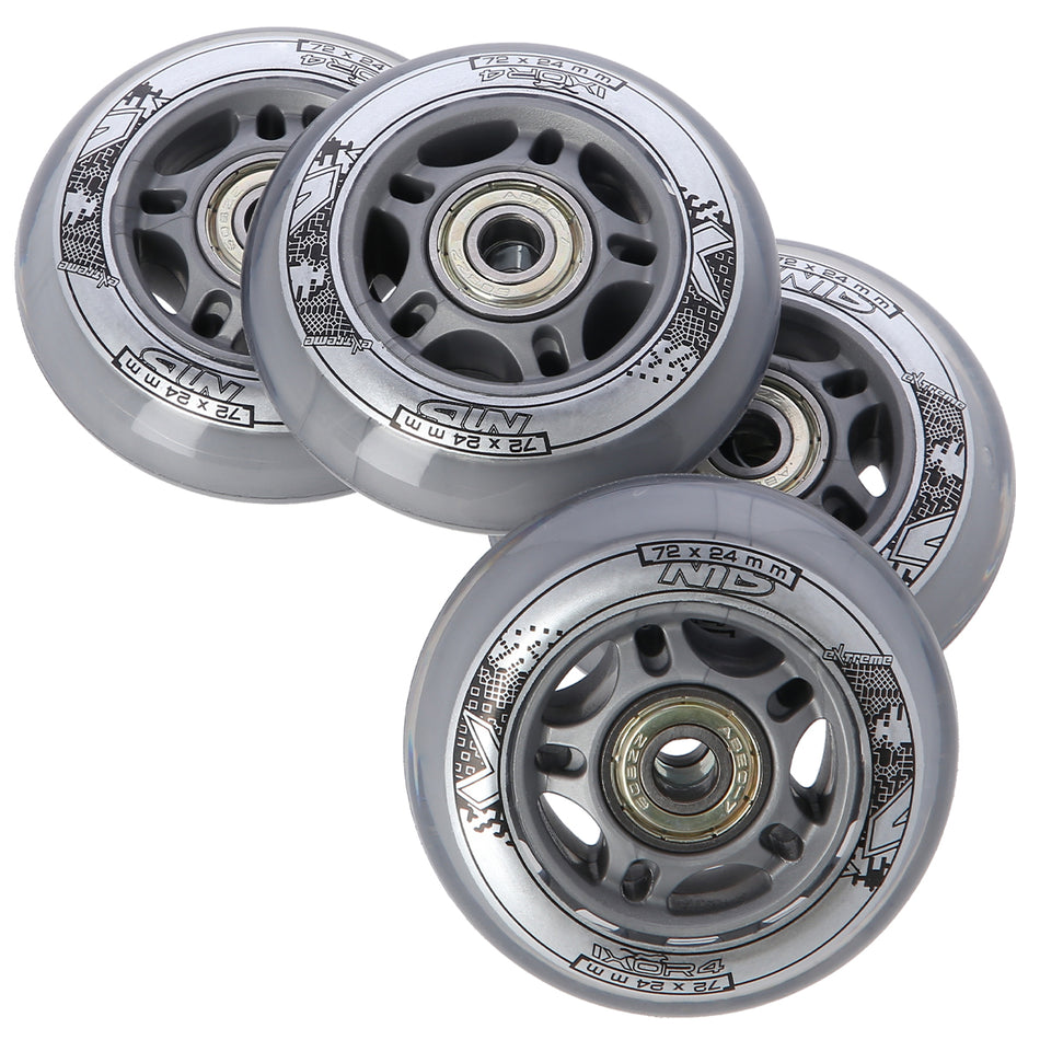 PU 72x24 82 A TRANSPARENT N (4 St.) + ABEC-7 (8 St.) SET NILS EXTREME
