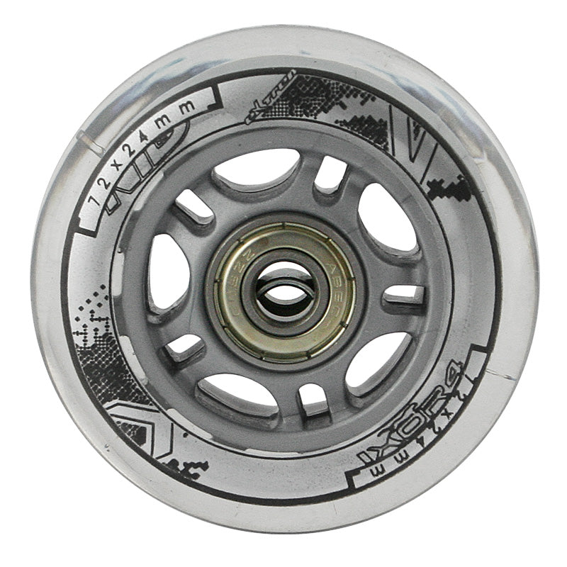 PU 72x23 82A TRANSPARENT (4 Stk.) + ABEC-7 (8 Stk.) SET NILS EXTREME