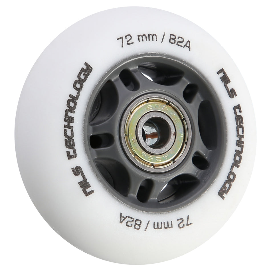 PU 72x24 82A WEIß MATT (4 St.) + ABEC-9 (8 St.) SET NILS EXTREME