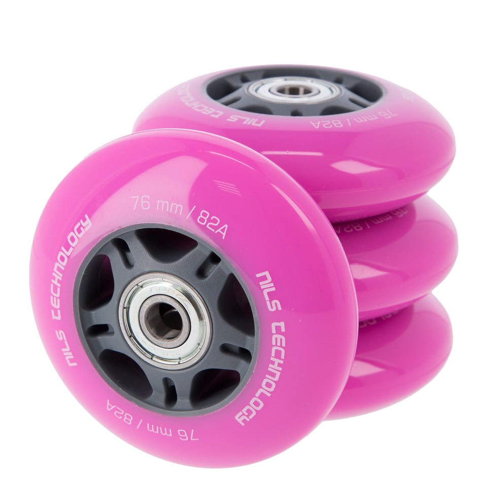 PU 76x24 82A (4 Stk.) ROSA + ABEC-7 (8 Stk.) SET NILS EXTREME