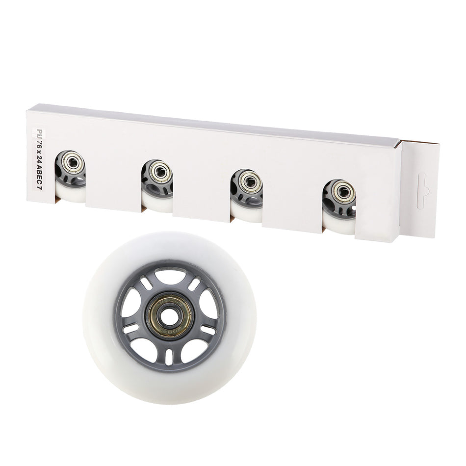 PU 76x24 82A WEIß (4 Stk.) + ABEC-7 (8 Stk.) SET STOCK