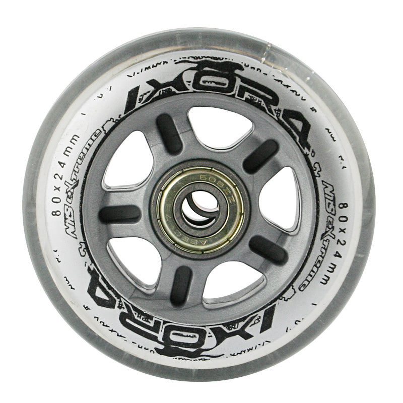PU 80x24 82A TRANSPARENT (4 Stk.) + ABEC-7 (8 Stk.) SET NILS EXTREME