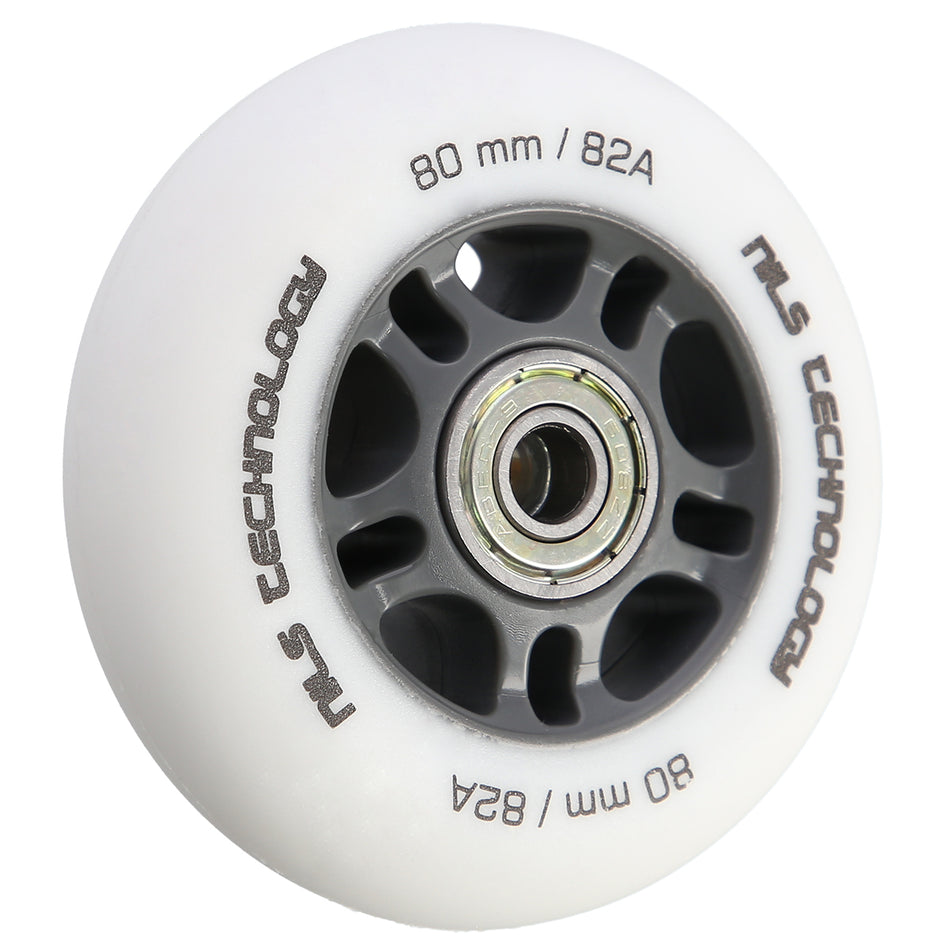 PU 80x24 82A WEIß MATT (4 STK.) + ABEC-9 (8 STK.) SET NILS EXTREME