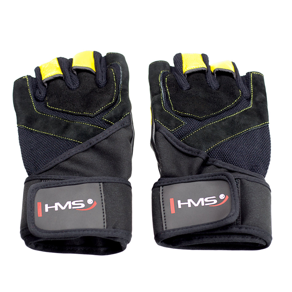 RST01 BLACK/YELLOW GRÖßE L TRAININGSHANDSCHUHE HMS