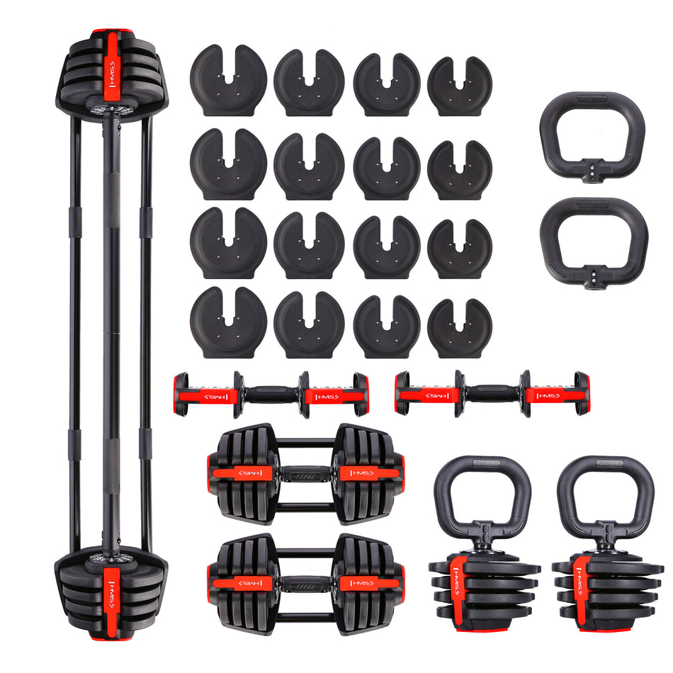 SGR18 PRO SET 3-IN-1 SET MIT GEWICHTEN 20KG HMS